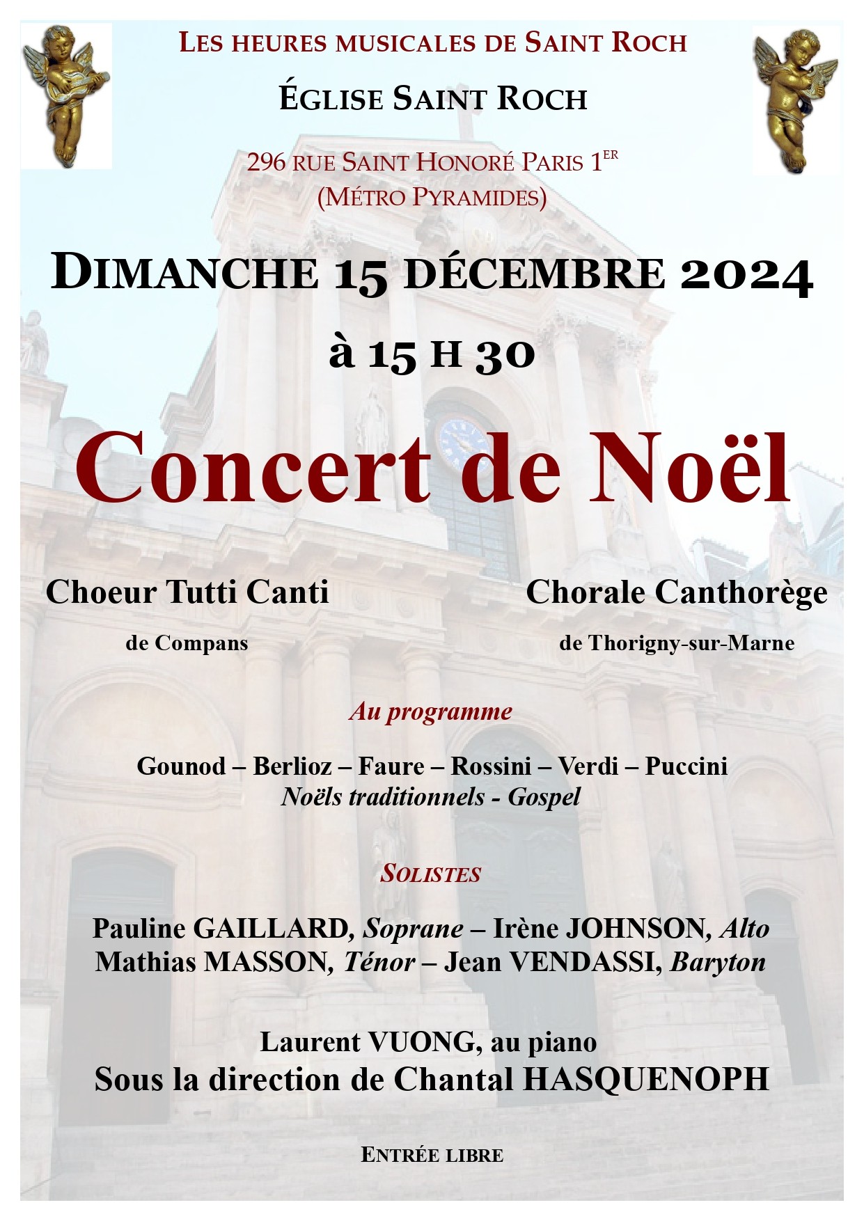 2024 Saint ROCH - Concert de Noël